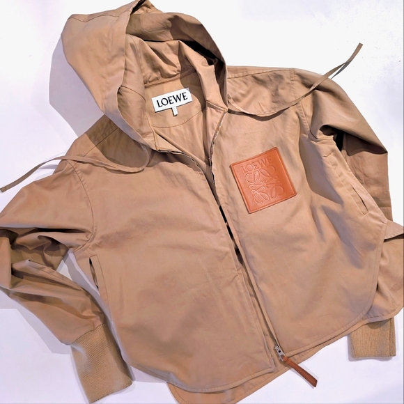 LOEWE🔥Anagram Jacket Parka with Hoodie *2023 Season* Sz 32/XXS - Picture 6 of 13